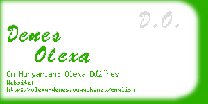 denes olexa business card